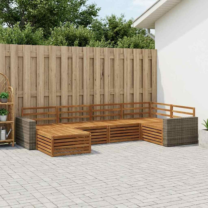 Set de canapele de exterior 6 pcs natural WALTI