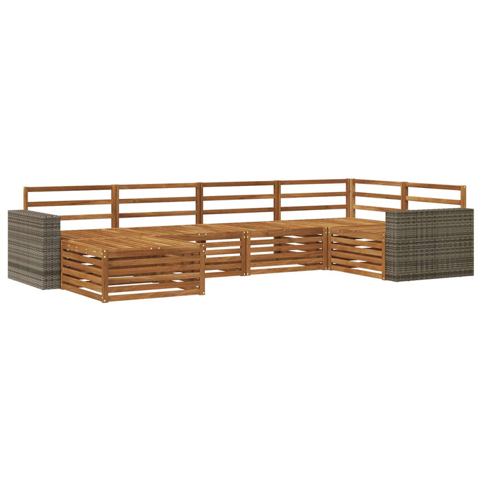 Set de canapele de exterior 6 pcs natural WALTI
