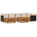 Set de canapele de exterior 7 pcs natural - WALTI WALTI