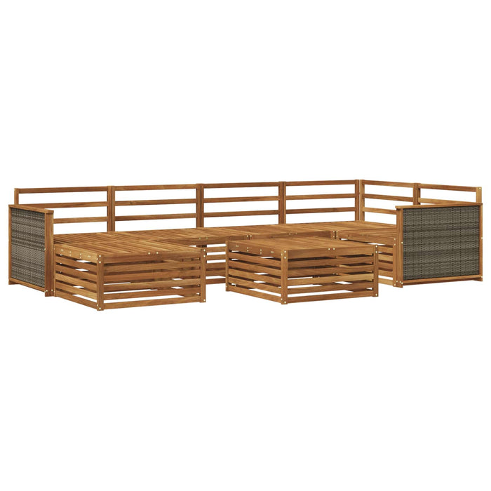Set de canapele de exterior 7 pcs natural WALTI