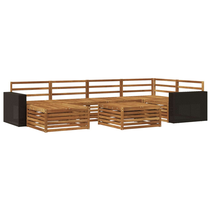 Set de canapele de exterior 7 pcs natural WALTI