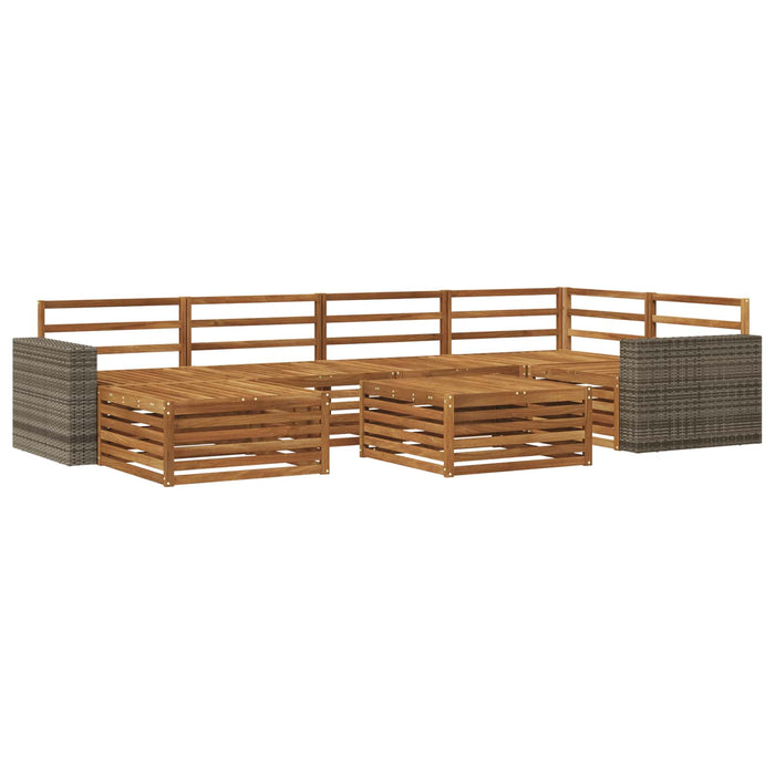 Set de canapele de exterior 7 pcs natural WALTI
