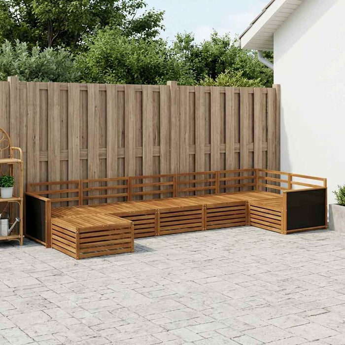 Set de canapele de exterior 7 pcs natural WALTI