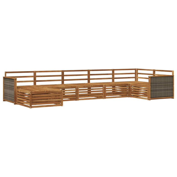 Set de canapele de exterior 7 pcs natural WALTI