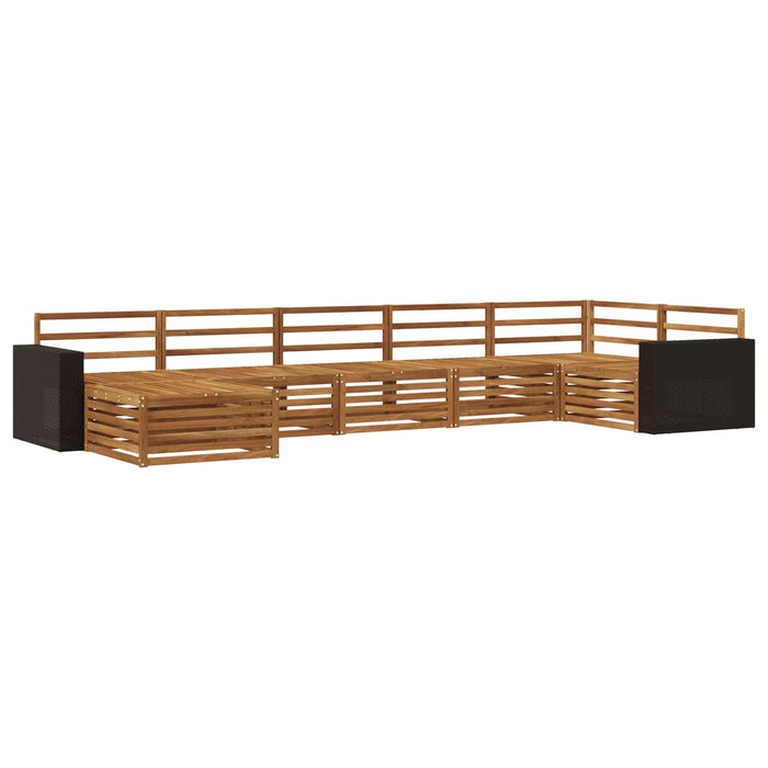 Set de canapele de exterior 7 pcs natural WALTI