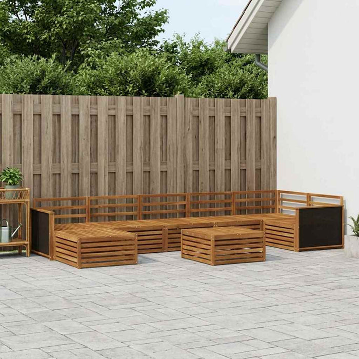 Set de canapele de exterior 8 pcs natural WALTI