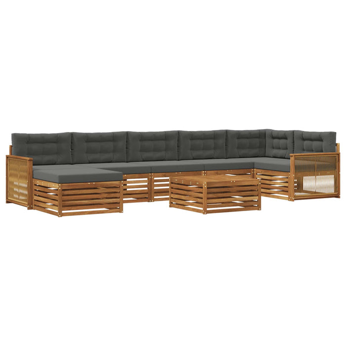 Set de canapele de exterior 8 pcs Natural și Antracit WALTI