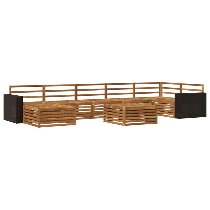 Set de canapele de exterior 8 pcs natural WALTI