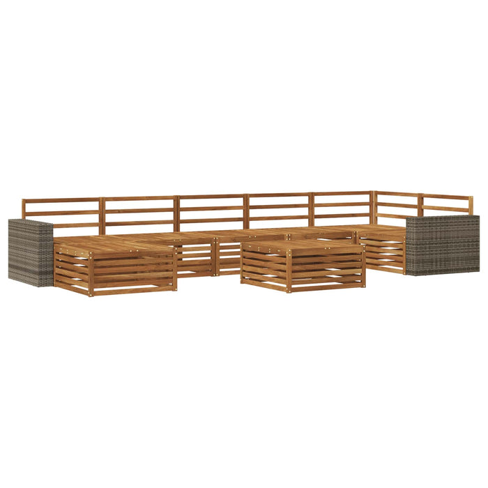 Set de canapele de exterior 8 pcs natural WALTI