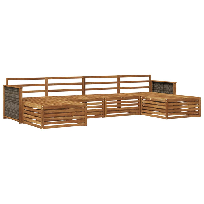Seturi de canapele 6 pcs Lemn Solid de Acacia WALTI