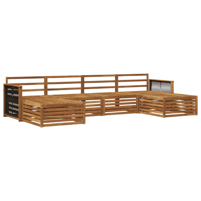 Seturi de canapele 6 pcs Lemn Solid de Acacia WALTI