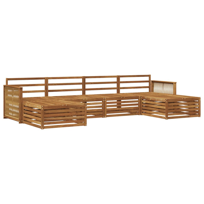 Seturi de canapele 6 pcs Lemn Solid de Acacia WALTI