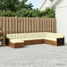Set de canapele de exterior cu pernă 8 pcs Natural și Crem - WALTI WALTI