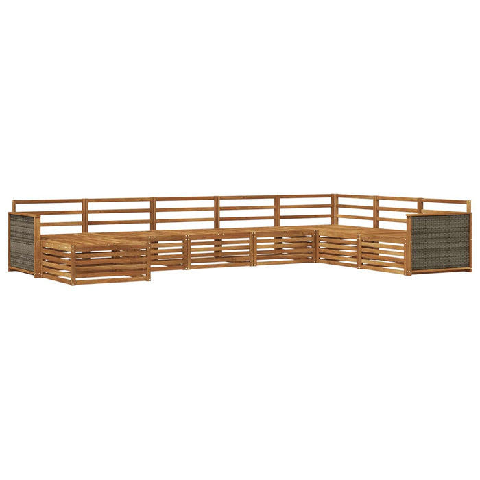 Set de canapele de exterior 8 pcs natural WALTI
