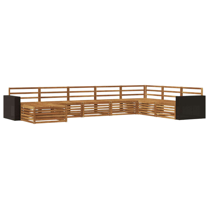 Set de canapele de exterior 8 pcs natural WALTI