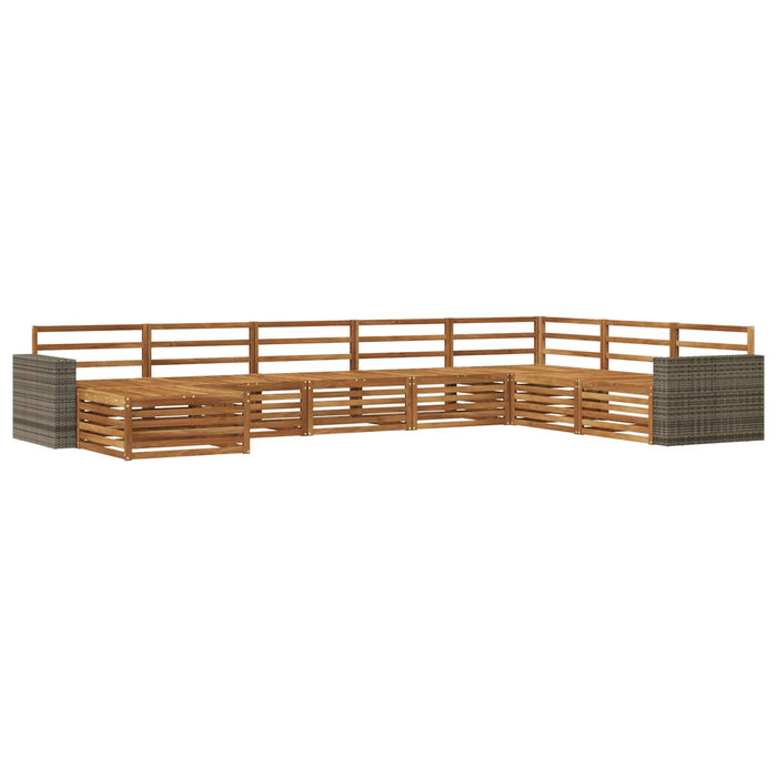 Set de canapele de exterior 8 pcs natural WALTI