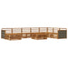 Set de canapele de exterior 9 pcs natural Lemn Solid de Acacia - WALTI WALTI