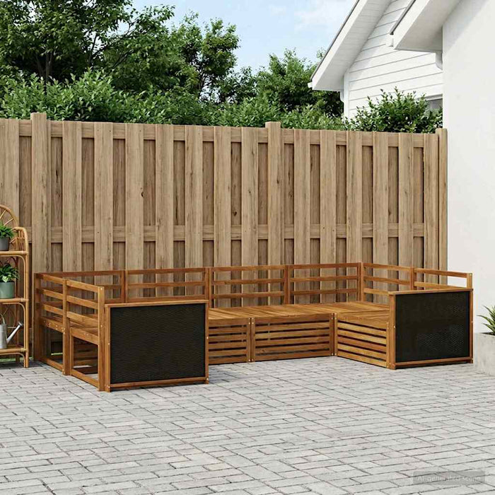 Set de canapele de exterior 6 pcs natural WALTI