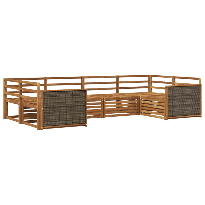 Set de canapele de exterior 6 pcs natural WALTI