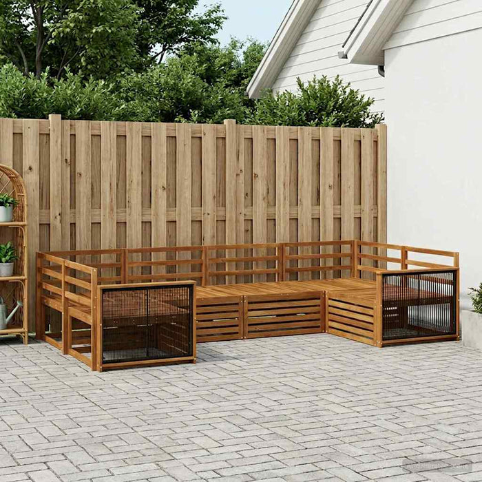 Set de canapele de exterior 6 pcs natural WALTI