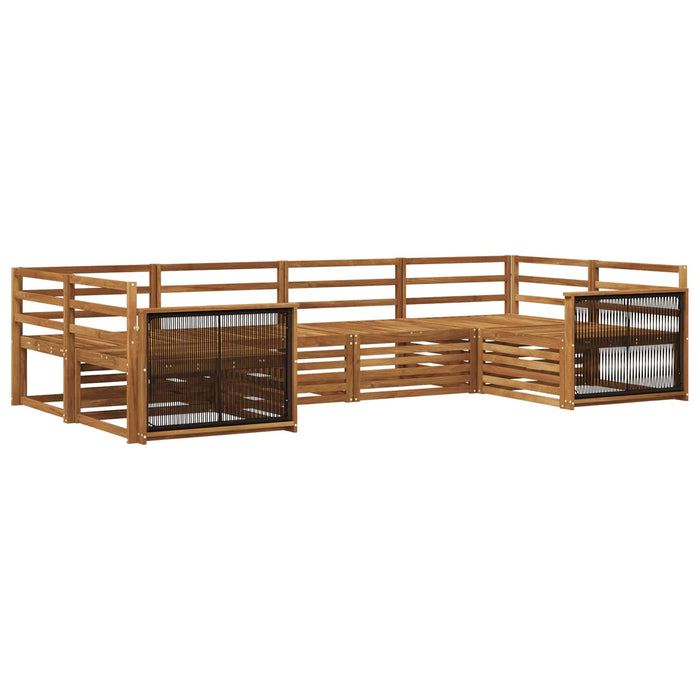 Set de canapele de exterior 6 pcs natural WALTI