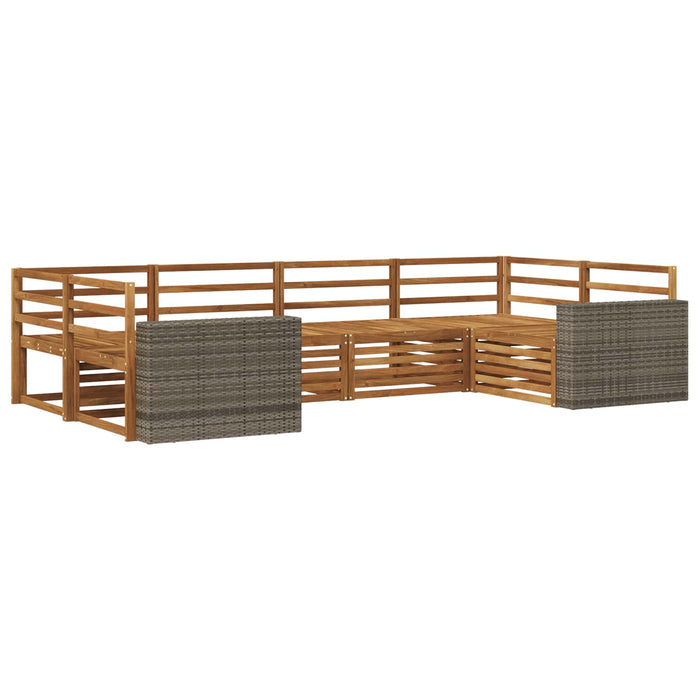 Set de canapele de exterior 6 pcs natural WALTI