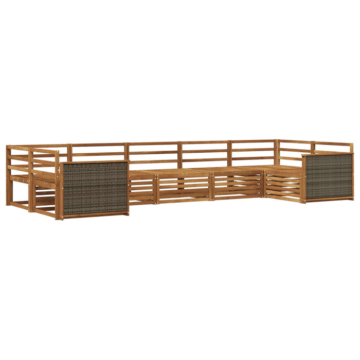 Set de canapele de exterior 7 pcs natural WALTI