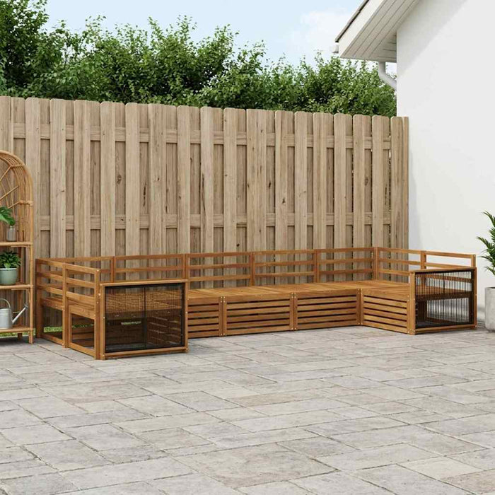 Set de canapele de exterior 7 pcs natural WALTI