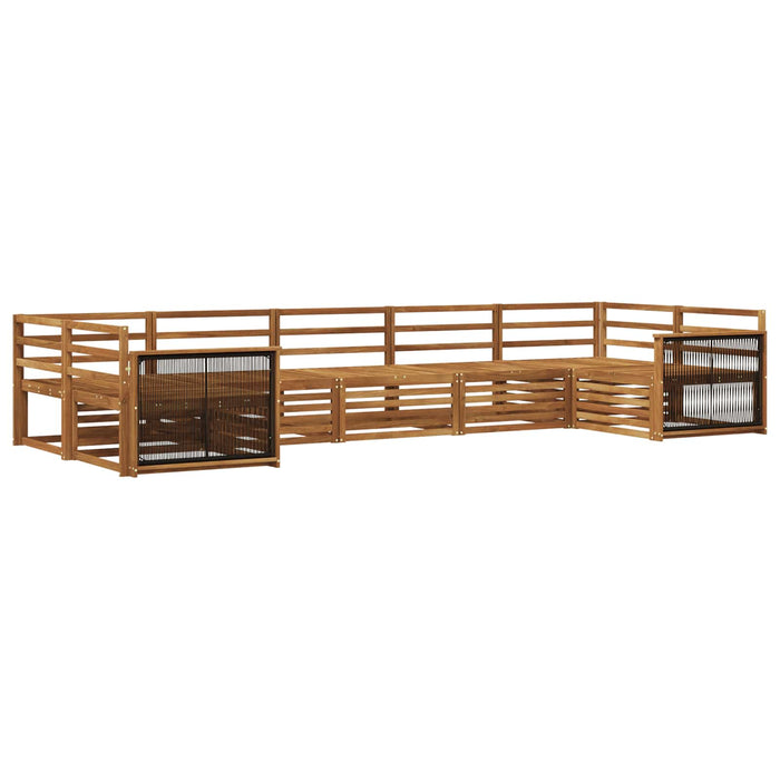 Set de canapele de exterior 7 pcs natural WALTI