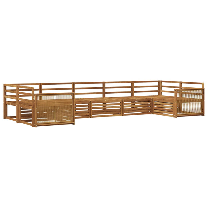 Set de canapele de exterior 7 pcs natural WALTI