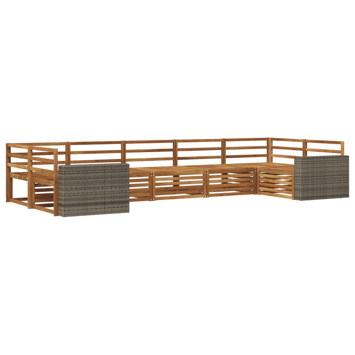 Set de canapele de exterior 7 pcs natural WALTI