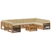 Set de canapele de exterior cu pernă 10 pcs Natural și Bej - WALTI WALTI