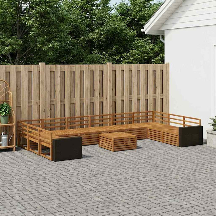 Seturi de canapele 11 pcs Lemn Solid de Acacia WALTI