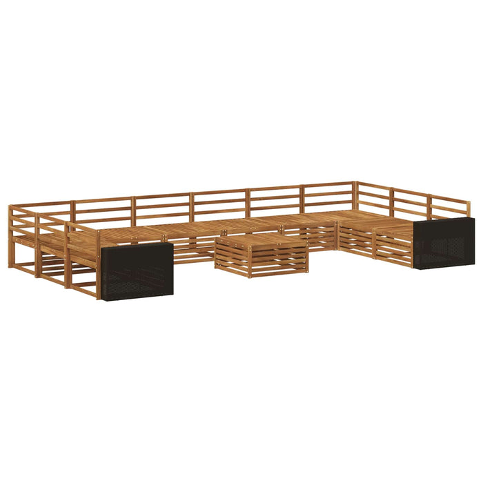 Seturi de canapele 11 pcs Lemn Solid de Acacia WALTI
