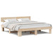 Cadru de pat cu headboard Maro 200 x 200 cm Lemn de brad solid - WALTI WALTI