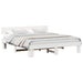 Cadru de pat cu headboard Alb 200 x 200 cm Lemn - WALTI WALTI