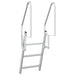 Ladder dock cu 3 pași Argintiu 58 x 77 x 144 cm Aluminiu - WALTI WALTI
