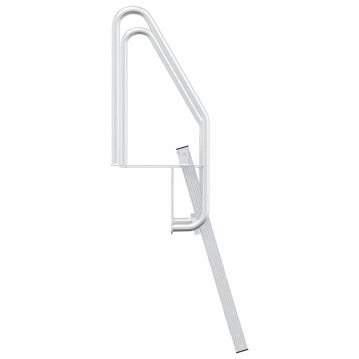 Ladder dock cu 3 pași Argintiu 58 x 77 x 144 cm Aluminiu - WALTI WALTI
