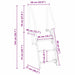 Ladder dock cu 3 pași Argintiu 58 x 77 x 144 cm Aluminiu - WALTI WALTI