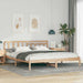 Cadru de pat cu headboard Maro 200 x 200 cm Lemn de pin masiv - WALTI WALTI