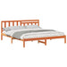 Cadru de pat Maroniu cerat 200 x 200 cm Lemn de pin masiv - WALTI WALTI