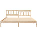 Cadru de pat cu headboard Maro 180 x 200 cm Lemn de pin masiv - WALTI WALTI