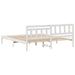 Cadru de pat cu headboard Alb 180 x 200 cm Lemn de pin masiv - WALTI WALTI