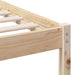 Cadru de pat cu headboard Maro 160 x 200 cm Lemn de pin masiv - WALTI WALTI