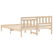Cadru de pat cu headboard Maro 150 x 200 cm Lemn de pin masiv - WALTI WALTI