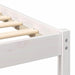 Cadru de pat cu headboard Alb 135 x 190 cm Lemn de pin masiv - WALTI WALTI