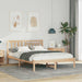 Cadru de pat cu headboard Maro 120 x 190 cm Lemn de pin masiv - WALTI WALTI