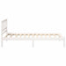 Cadru de pat cu headboard Maro 100 x 200 cm Lemn de pin masiv - WALTI WALTI