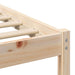 Cadru de pat cu headboard Maro 75 x 190 cm Lemn de pin masiv - WALTI WALTI