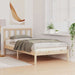 Cadru de pat cu headboard Maro 75 x 190 cm Lemn de pin masiv - WALTI WALTI